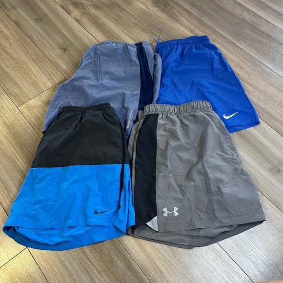 Lot of 4 Nike Under Armour  Running Shorts Athletic Gym Mens XL Bin O-11 - Picture 1 of 4